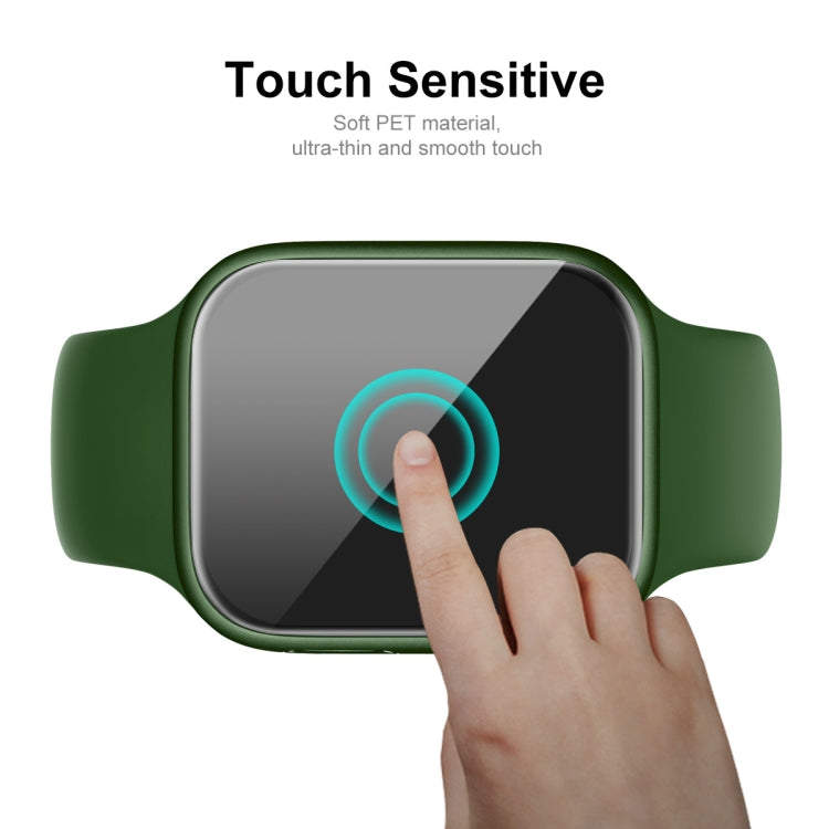 ENKAY  TPU Case  + Full Coverage PET Screen Protector For Apple Watch Series 8 / 7 45mm(Translucent) - Watch Cases by ENKAY | Online Shopping South Africa | PMC TechLife | Buy Now Pay Later Mobicred