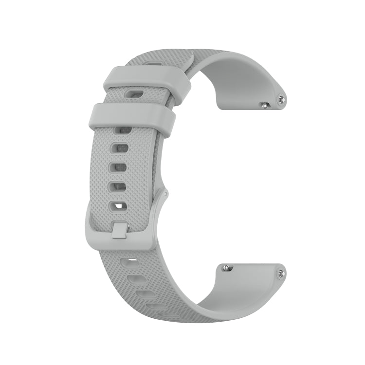 Compatible with Garmin VivoMove Style Small Lattice Silicone Watch Band(Gray) - Watch Bands by PMC TechLife | Online Shopping South Africa | PMC TechLife | Buy Now Pay Later Mobicred