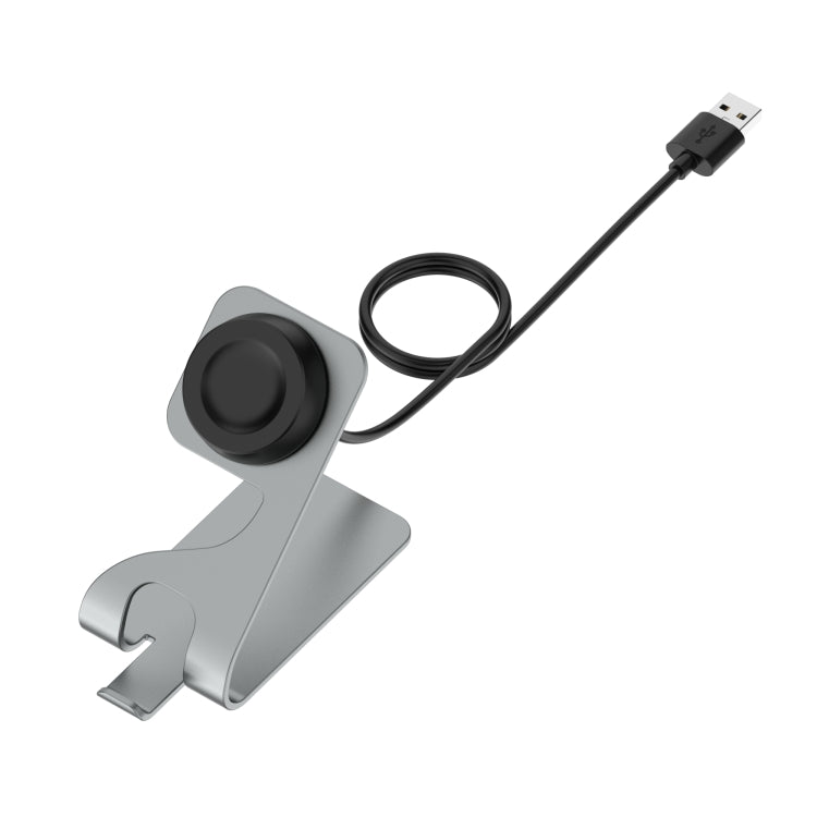 For Huawei Watch GT Runner Rotatable Magnetic Metal Charging Base(Gray) - Charger by PMC TechLife | Online Shopping South Africa | PMC TechLife | Buy Now Pay Later Mobicred