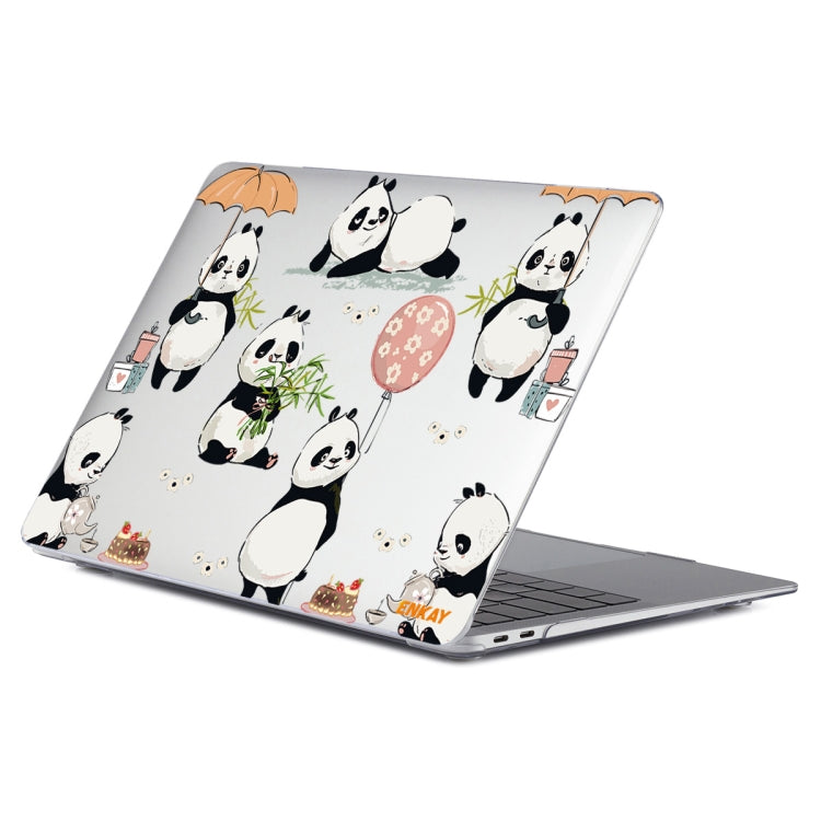 ENKAY Animal Series Pattern Laotop Protective Crystal Case For MacBook Pro 13.3 inch A2251 / A2289 / A2338 2020(Panda) - MacBook Pro Cases by ENKAY | Online Shopping South Africa | PMC Jewellery