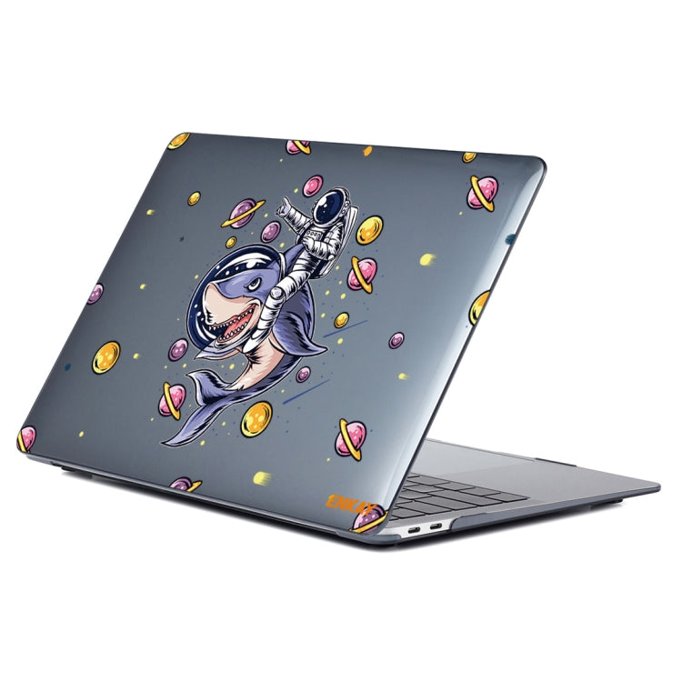 For MacBook Air 13.3 inch A1932 / A2179 / A2337 ENKAY Star Series Pattern Laotop Protective Crystal Case(Shark Astronaut) - MacBook Air Cases by ENKAY | Online Shopping South Africa | PMC Jewellery