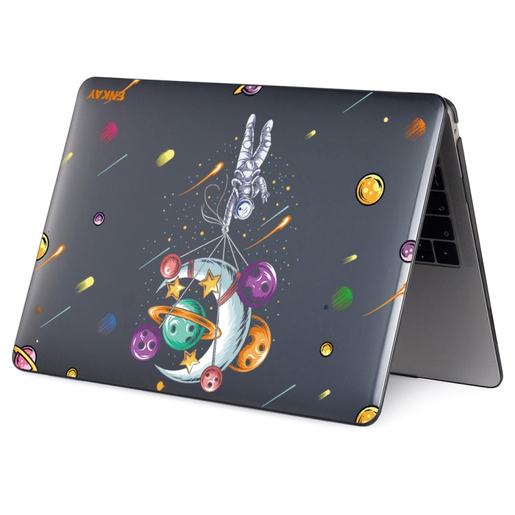 ENKAY Star Series Pattern Laotop Protective Crystal Case For MacBook Pro 16 inch A2141(Balloon Astronaut) - MacBook Pro Cases by ENKAY | Online Shopping South Africa | PMC Jewellery