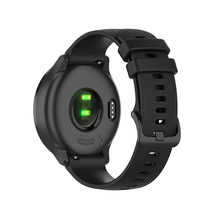 For Xiaomi Watch Color 2 22mm Checkered Silicone Watch Band(Black) - Watch Bands by PMC TechLife | Online Shopping South Africa | PMC TechLife | Buy Now Pay Later Mobicred