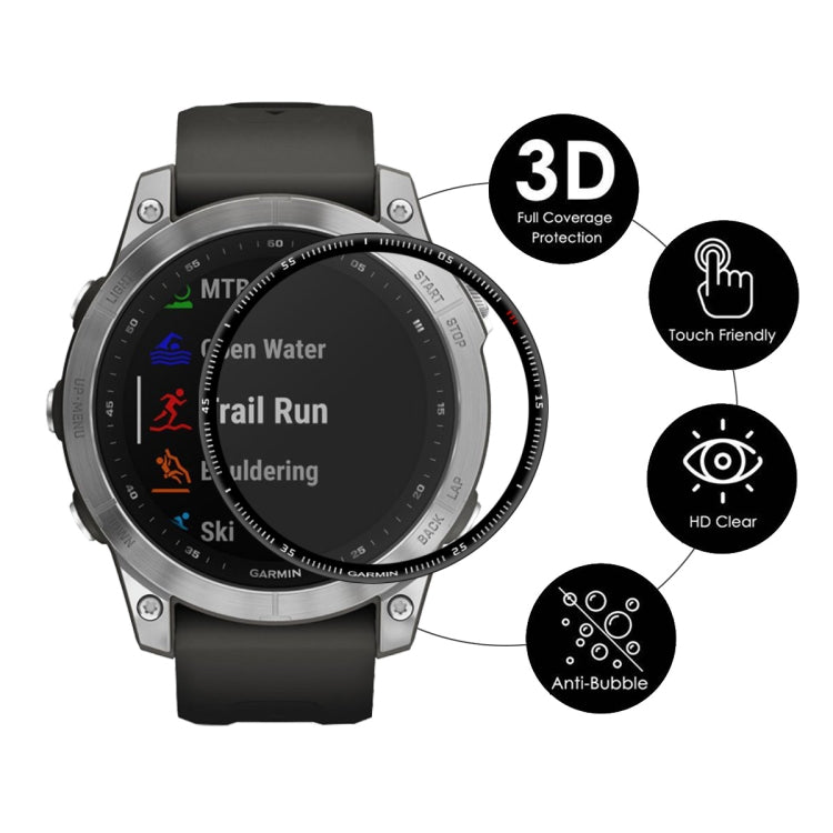 5 PCS ENKAY 3D Full Coverage Soft PC Edge + PMMA HD Screen Protector Film Compatible with Garmin Fenix 7 - Screen Protector by ENKAY | Online Shopping South Africa | PMC TechLife | Buy Now Pay Later Mobicred