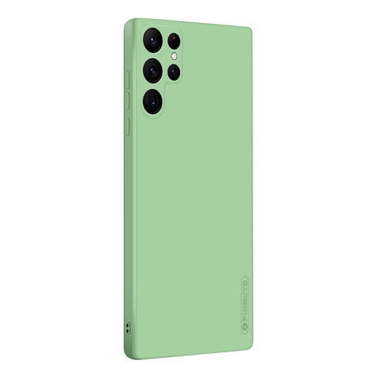 For Samsung Galaxy S22 Ultra 5G PINWUYO Sense Series Liquid Silicone TPU Phone Case(Green) - Galaxy S22 Ultra 5G Cases by PINWUYO | Online Shopping South Africa | PMC Jewellery