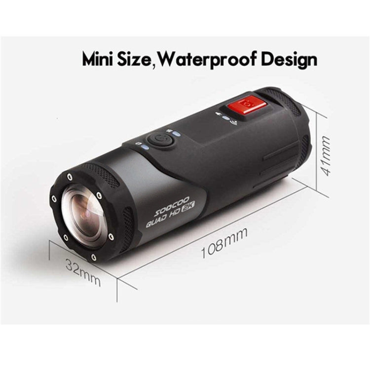 SOOCOO S20+ 2K HD WiFi Waterproof Anti-shake Sports Camera - Other Camera by SOOCOO | Online Shopping South Africa | PMC Jewellery | Buy Now Pay Later Mobicred