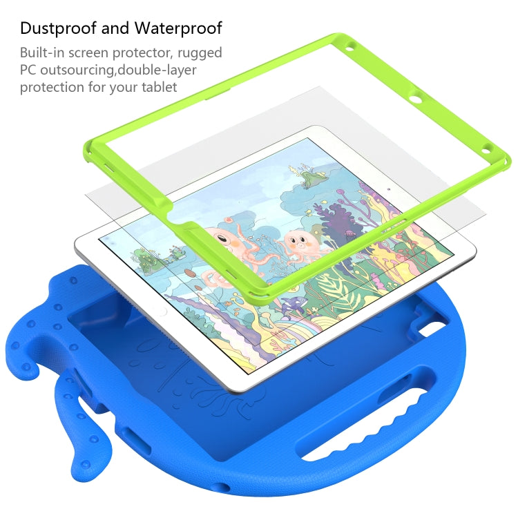 For iPad 10.2 2019 / 2020 Octopus Style EVA + PC Tablet Case with Strap(Blue) - iPad 10.2 Cases by PMC TechLife | Online Shopping South Africa | PMC TechLife | Buy Now Pay Later Mobicred