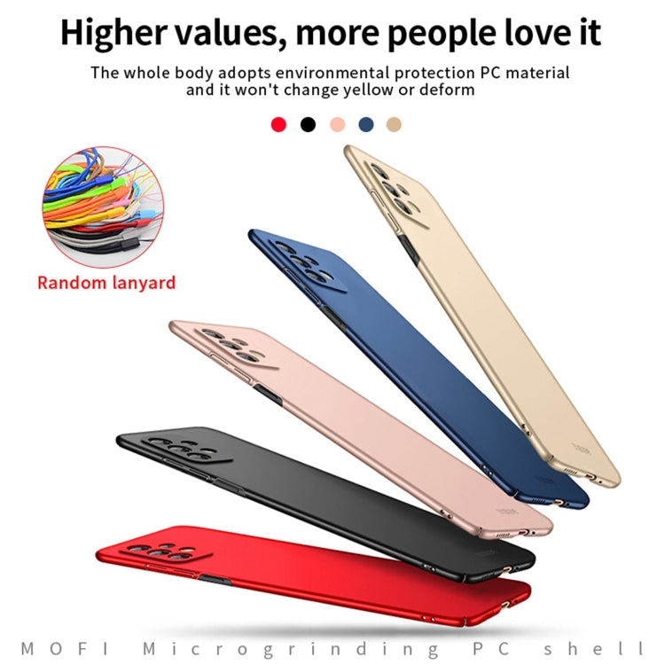 For Samsung Galaxy A73 5G MOFI Frosted PC Ultra-thin Hard Phone Case(Blue) - free shipping - PMC TechLife - Order now!