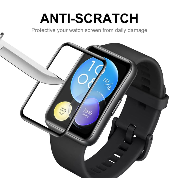 2 PCS For Huawei Watch Fit 2 ENKAY Hat-Prince 3D Full Coverage Soft PC Edge + PMMA HD Screen Protector Film - Screen Protector by ENKAY | Online Shopping South Africa | PMC TechLife | Buy Now Pay Later Mobicred