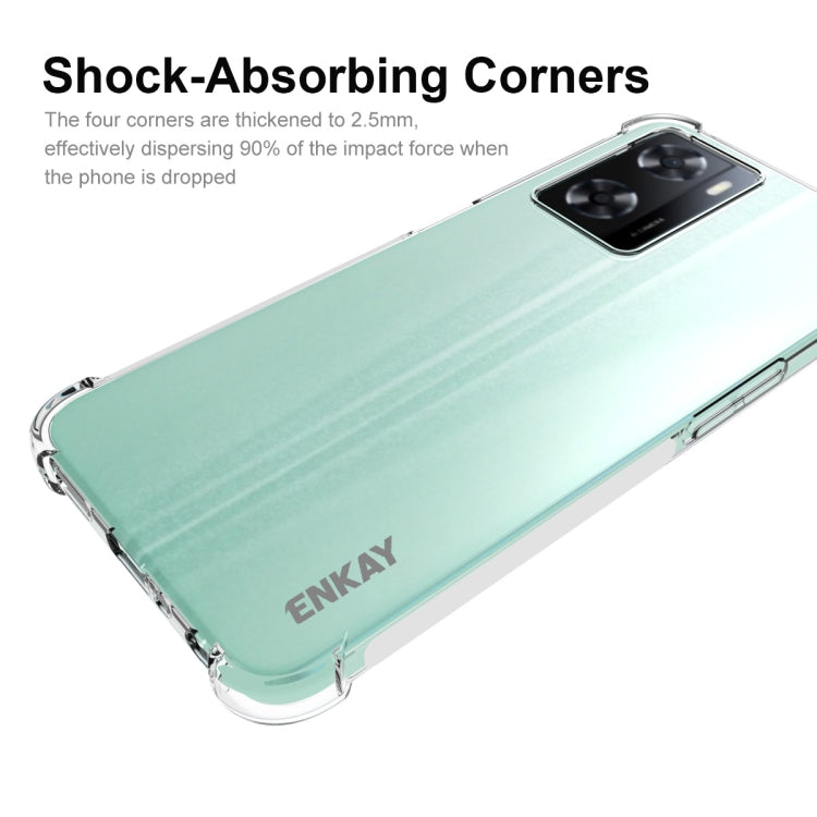 For OPPO A57 4G Global ENKAY Transparent TPU Shockproof Phone Case - free shipping - PMC TechLife - Order now!