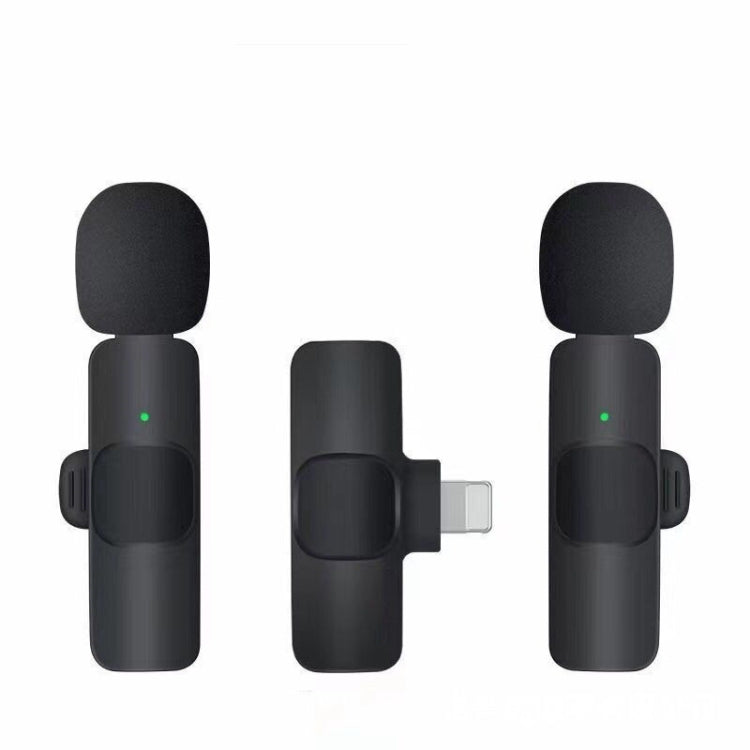 K9 2 in 1 Wireless Clip-on Auto Noise Cancelling Live Mini Microphone, Port: 8 Pin - Microphone by PMC TechLife | Online Shopping South Africa | PMC TechLife | Buy Now Pay Later Mobicred