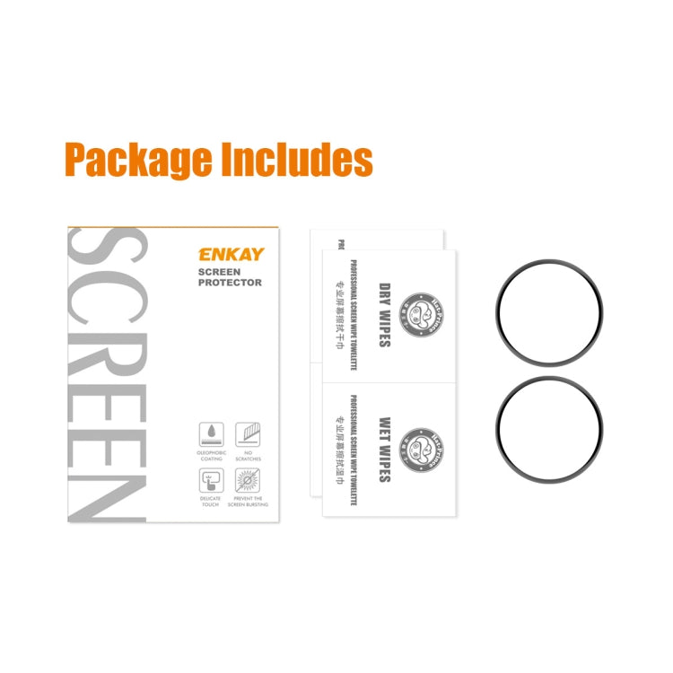 2 PCS For Xiaomi Watch S1 Pro ENKAY 3D Full Coverage Screen Protector Film - Screen Protector by ENKAY | Online Shopping South Africa | PMC TechLife | Buy Now Pay Later Mobicred
