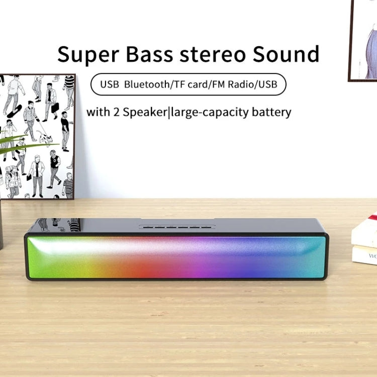 AEC BT601 RGB Light HiFi Soundbar Bluetooth Speaker Home Theater - free shipping - PMC TechLife - Order now!