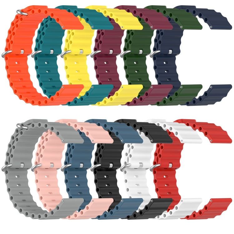 For Xiaomi MI Watch Color 2 22mm Ocean Style Silicone Solid Color Watch Band(White) - free shipping - PMC TechLife - Order now!