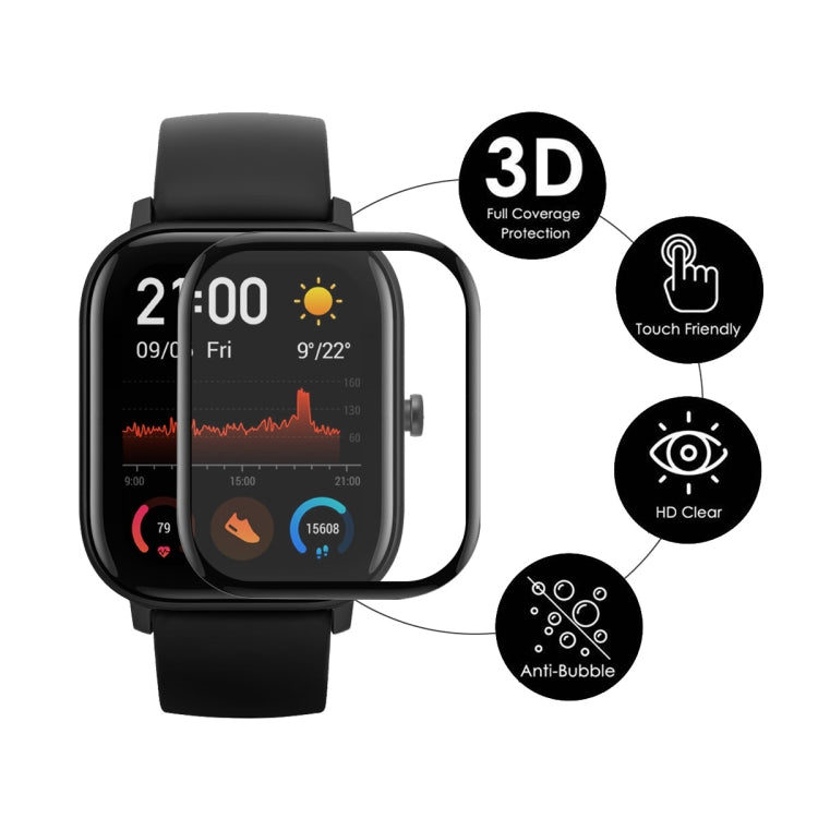 5pcs For Amazfit GTS 4 ENKAY 3D Full Coverage Soft PC Edge + PMMA HD Screen Protector Film - Screen Protector by ENKAY | Online Shopping South Africa | PMC TechLife | Buy Now Pay Later Mobicred