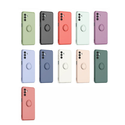 Ring Kickstand Silicone Phone Case For Samsung Galaxy A14 5G(Mint Green) - Galaxy Phone Cases by PMC Jewellery | Online Shopping South Africa | PMC Jewellery