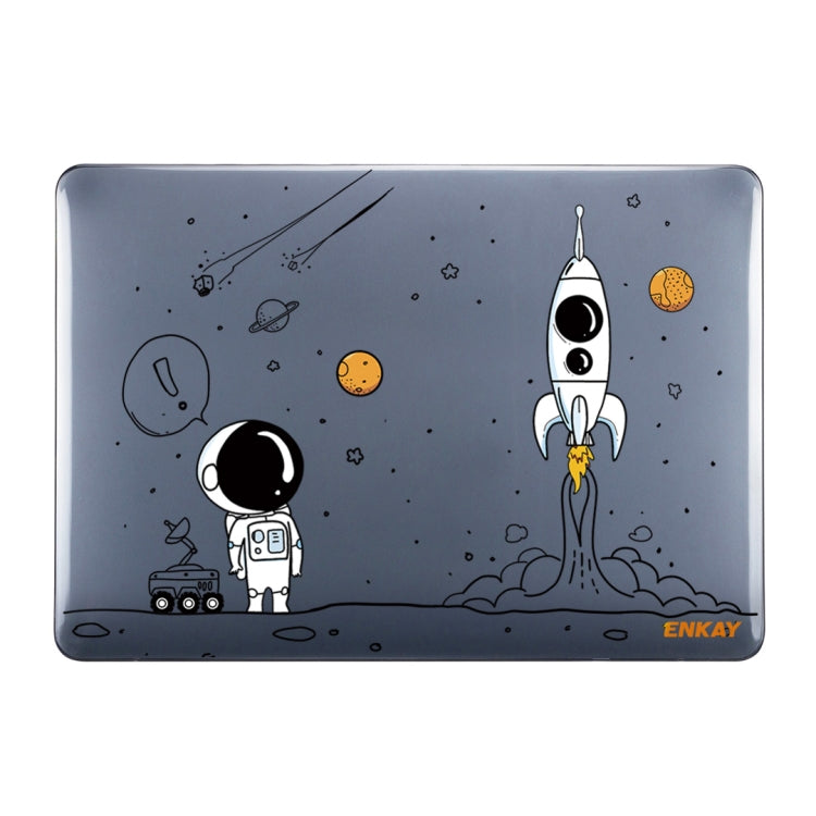 For MacBook Air 13.3 2018 A1932 ENKAY Hat-Prince 3 in 1 Spaceman Pattern Laotop Protective Crystal Case with TPU Keyboard Film / Anti-dust Plugs, Version:US(Spaceman No.1) - MacBook Air Cases by ENKAY | Online Shopping South Africa | PMC Jewellery