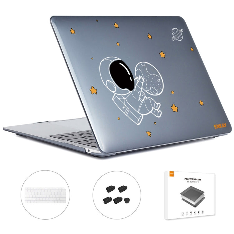 For MacBook Air 13.3 2018 A1932 ENKAY Hat-Prince 3 in 1 Spaceman Pattern Laotop Protective Crystal Case with TPU Keyboard Film / Anti-dust Plugs, Version:EU(Spaceman No.5) - free shipping - PMC TechLife - Order now!