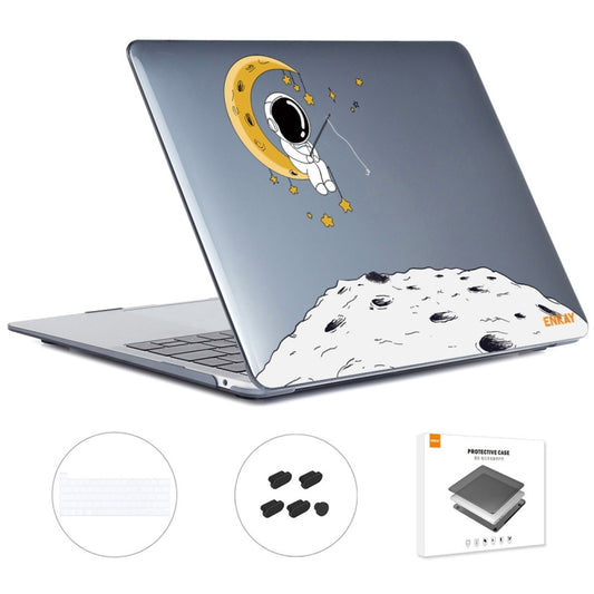 For MacBook Pro 13.3 A2251/A2289/A2338 ENKAY Hat-Prince 3 in 1 Spaceman Pattern Laotop Protective Crystal Case with TPU Keyboard Film / Anti-dust Plugs, Version:EU(Spaceman No.3) - MacBook Pro Cases by ENKAY | Online Shopping South Africa | PMC Jewellery