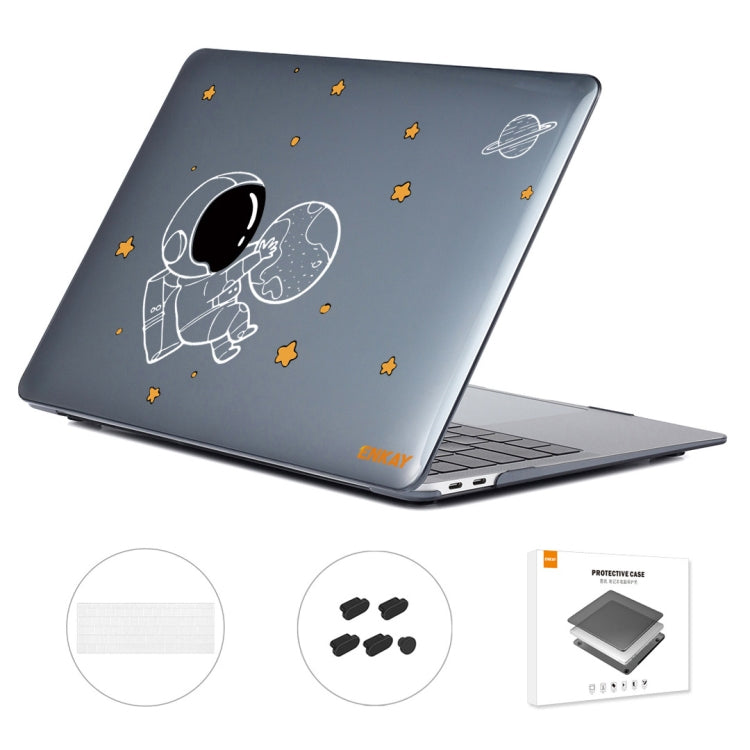 For MacBook Pro 15.4 A1707/A1990 ENKAY Hat-Prince 3 in 1 Spaceman Pattern Laotop Protective Crystal Case with TPU Keyboard Film / Anti-dust Plugs, Version:US(Spaceman No.5) - MacBook Pro Cases by ENKAY | Online Shopping South Africa | PMC Jewellery