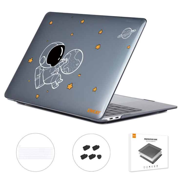 For MacBook Pro 16.1 A2141 ENKAY Hat-Prince 3 in 1 Spaceman Pattern Laotop Protective Crystal Case with TPU Keyboard Film / Anti-dust Plugs, Version:US(Spaceman No.5) - MacBook Pro Cases by ENKAY | Online Shopping South Africa | PMC Jewellery