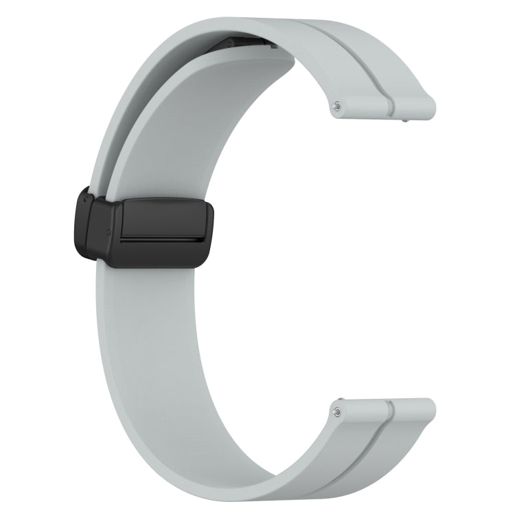 For Amazfit GTS 4 20mm Solid Color Magnetic Clasp Silicone Watch Band(Grey) - free shipping - PMC TechLife - Order now!
