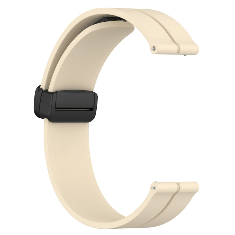 For Amazfit GTS 2 20mm Solid Color Magnetic Clasp Silicone Watch Band(Beige) - free shipping - PMC TechLife - Order now!