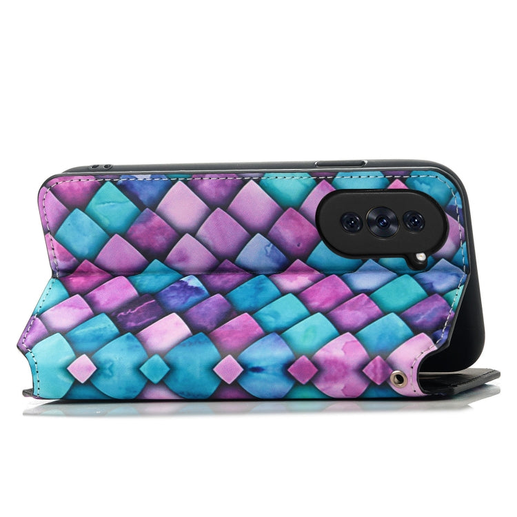 For Huawei Nova 10 CaseNeo Colorful Magnetic Leather Phone Case(Purple Scales) - Huawei Cases by PMC Jewellery | Online Shopping South Africa | PMC Jewellery