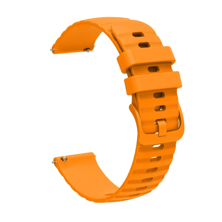 For Amazfit GTS 3 20mm Wavy Dot Pattern Solid Color Silicone Watch Band(Yellow) - free shipping - PMC TechLife - Order now!