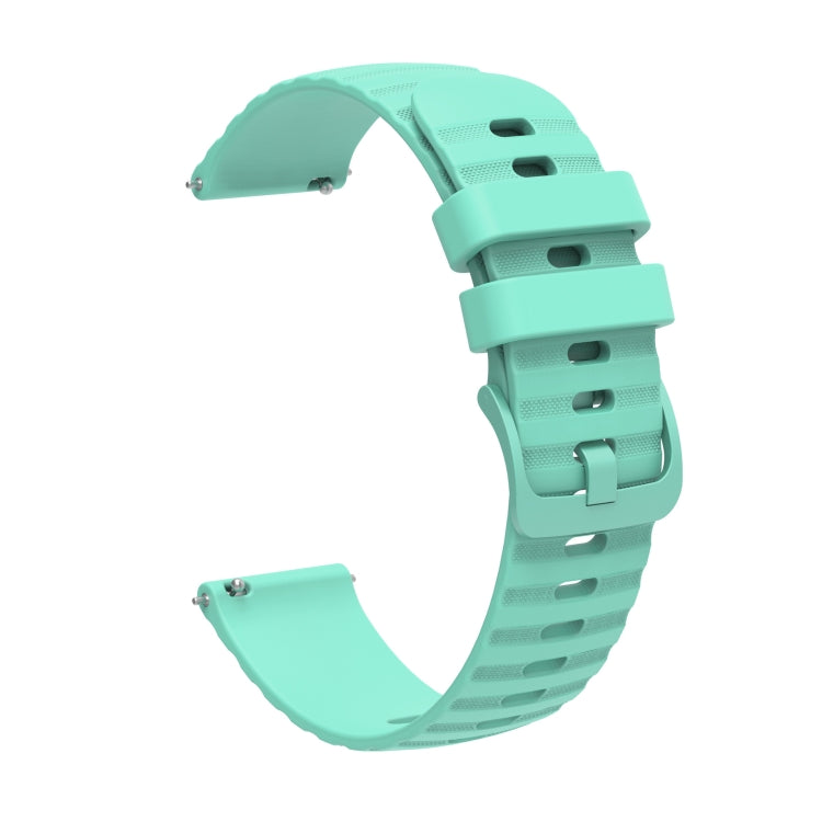 For Amazfit GTS 2 Mini 20mm Wavy Dot Pattern Solid Color Silicone Watch Band(Teal) - free shipping - PMC TechLife - Order now!