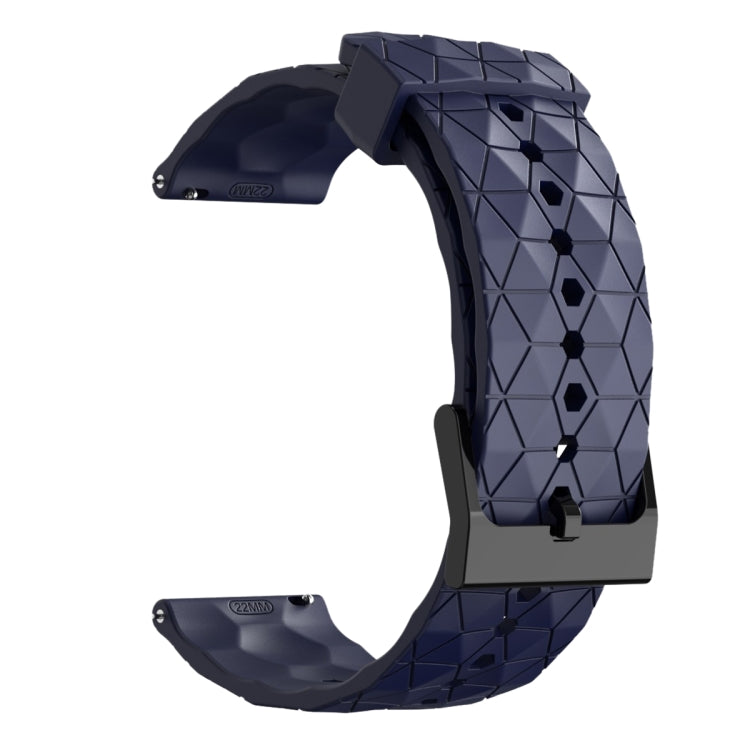 For Huawei Watch GT3 Pro 43mm 20mm Football Pattern Solid Color Silicone Watch Band(Navy Blue) - free shipping - PMC TechLife - Order now!