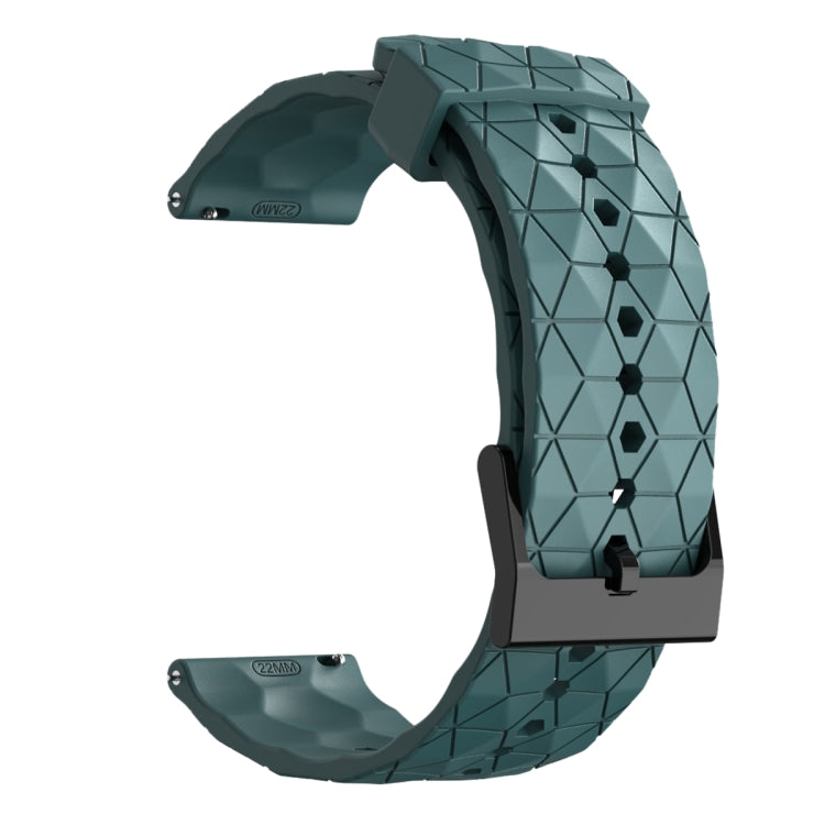 For Huawei Watch 2 20mm Football Pattern Solid Color Silicone Watch Band(Rock Cyan) - free shipping - PMC TechLife - Order now!