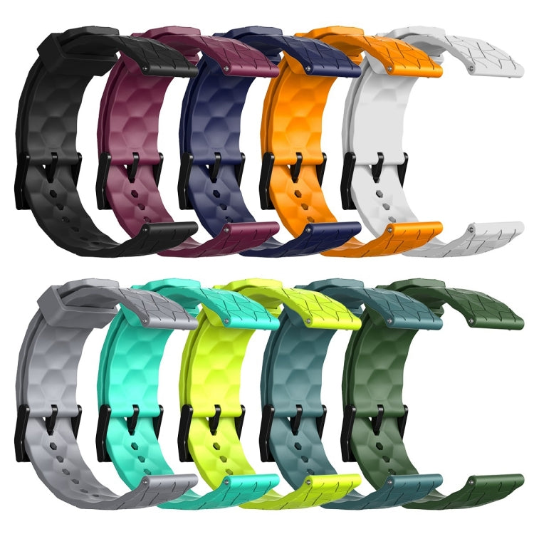 For Amazfit GTR 3 Pro 22mm Football Pattern Solid Color Silicone Watch Band(Yellow) - free shipping - PMC TechLife - Order now!