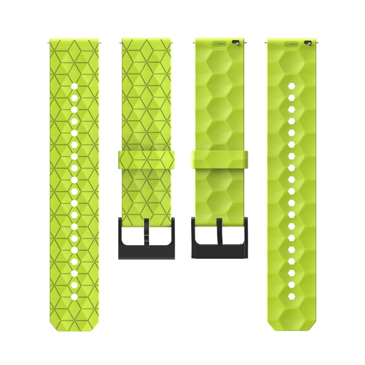 For Amazfit 3 22mm Football Pattern Solid Color Silicone Watch Band(Rock Cyan) - free shipping - PMC TechLife - Order now!