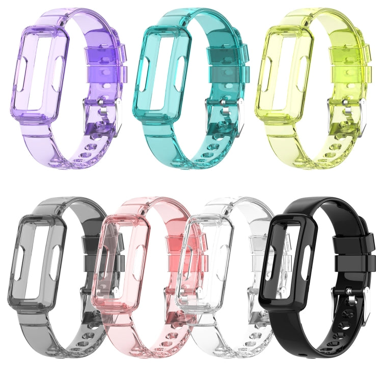 For Fitbit Inspire 3 TPU Integrated Watch Band(Transparent Yellow) - free shipping - PMC TechLife - Order now!