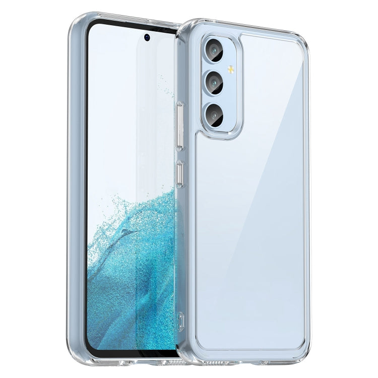 For Samsung Galaxy A54 5G Colorful Series Acrylic + TPU Phone Case(Transparent) - Galaxy Phone Cases by PMC Jewellery | Online Shopping South Africa | PMC Jewellery