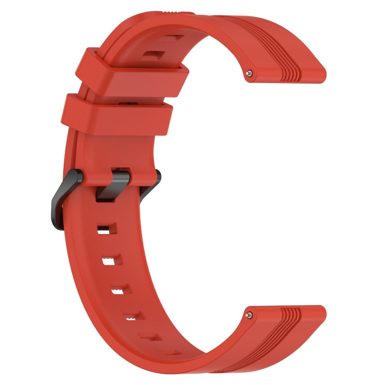 For Xiaomi Watch S1 Active 22mm Concave Striped Slicone Watch Band(Red) - free shipping - PMC TechLife - Order now!
