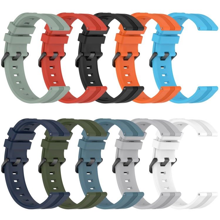 For Xiaomi Watch S1 Active 22mm Concave Striped Slicone Watch Band(White) - free shipping - PMC TechLife - Order now!