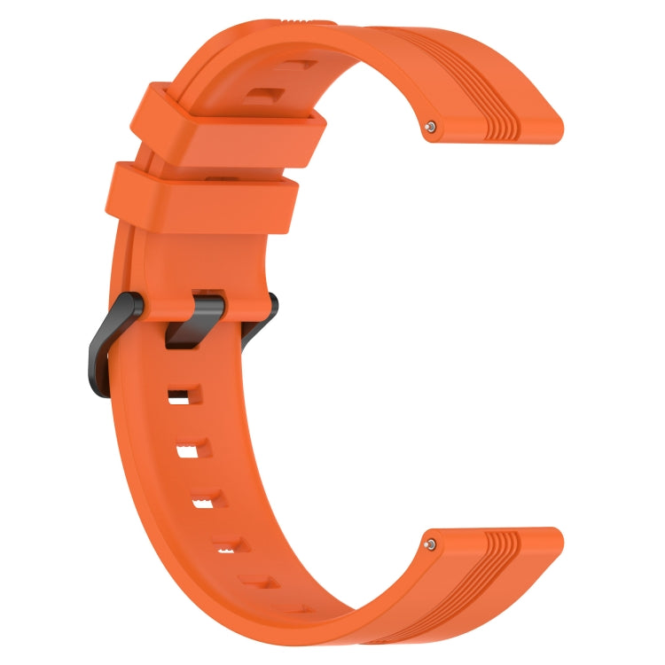 Compatible with Garmin Venu 20mm Concave Striped Slicone Watch Band(Orange) - free shipping - PMC TechLife - Order now!