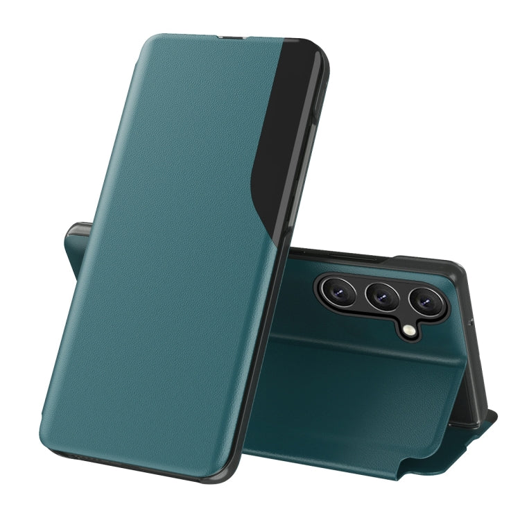 For Samsung Galaxy A54 5G Attraction Flip Holder Leather Phone Case(Green) - free shipping - PMC TechLife - Order now!