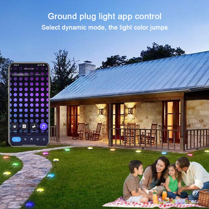 CP01 Outdoor WIFI Smart APP Control Garden Lamp Music Sync Outdoor Ground Lights(EU Plug) - Buried Lights by PMC Jewellery | Online Shopping South Africa | PMC Jewellery