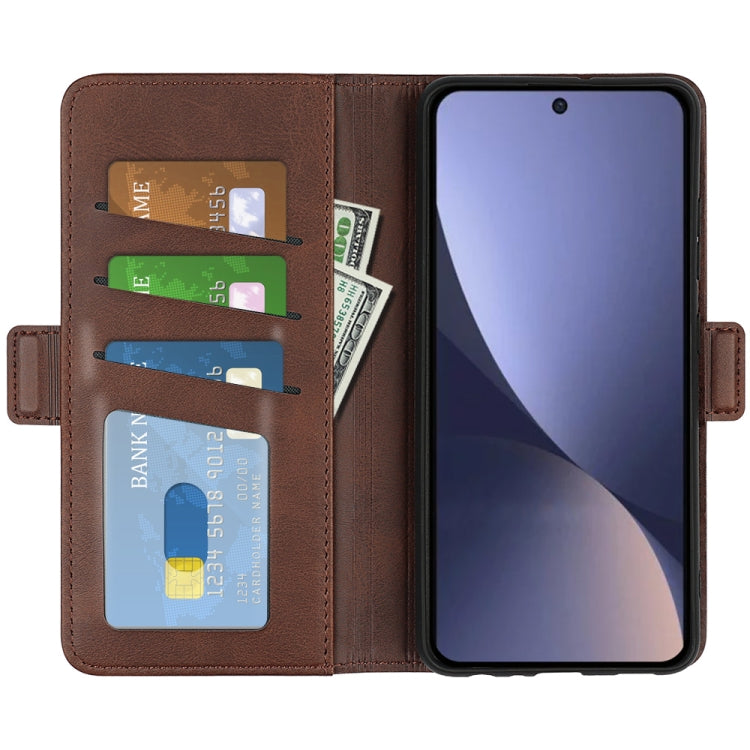 For Xiaomi 13 Pro Dual-side Magnetic Buckle Leather Phone Case(Brown) - free shipping - PMC TechLife - Order now!