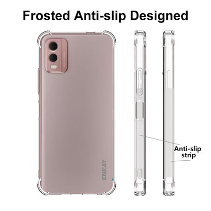 For Nokia C32 4G ENKAY Clear TPU Shockproof Anti-slip Phone Case - Nokia Cases by ENKAY | Online Shopping South Africa | PMC Jewellery