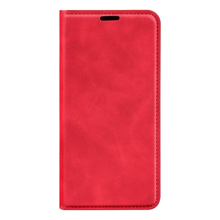For Samsung Galaxy A54 5G Retro-skin Magnetic Suction Leather Phone Case(Red) - free shipping - PMC TechLife - Order now!