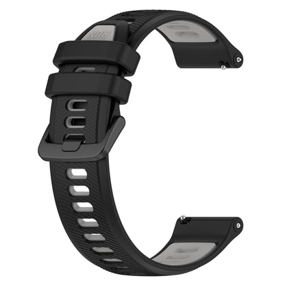 For Huawei GT2 46mm 22mm Sports Two-Color Silicone Watch Band(Black+Grey) - Smart Wear by PMC Jewellery | Online Shopping South Africa | PMC Jewellery