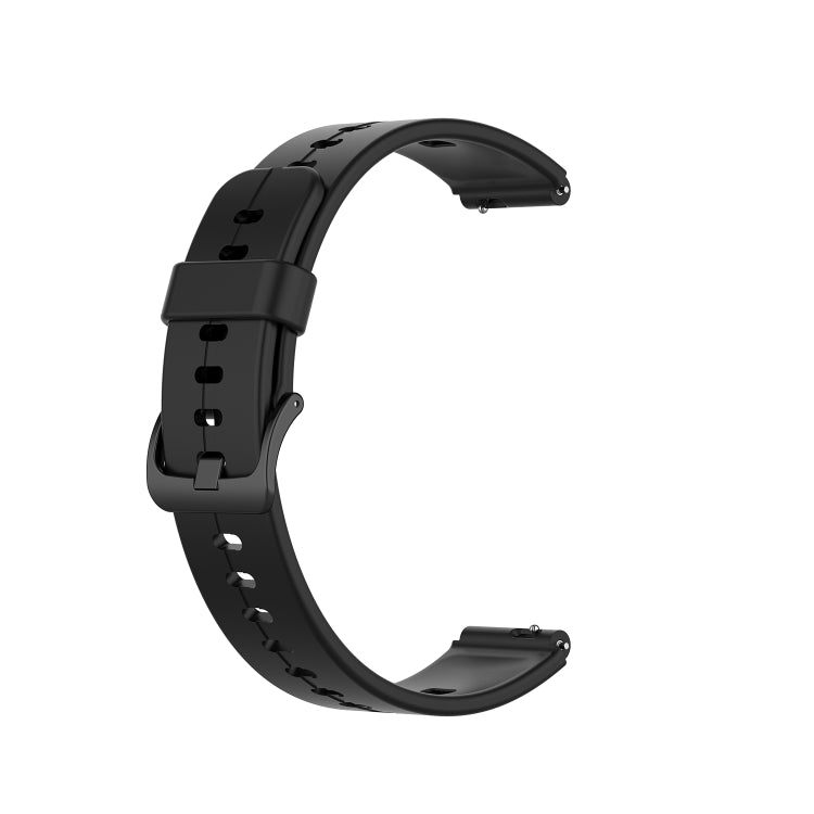 For Huawei Band 7 Solid Color Silicone Watch Band(Black) - Smart Wear by PMC Jewellery | Online Shopping South Africa | PMC Jewellery