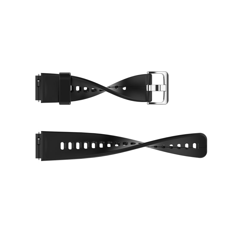 For Huawei Band 7 Solid Color Silicone Watch Band(Black) - Smart Wear by PMC Jewellery | Online Shopping South Africa | PMC Jewellery