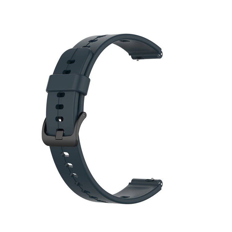 For Huawei Band 6 Solid Color Silicone Watch Band(Midnight Blue) - Smart Wear by PMC TechLife | Online Shopping South Africa | PMC TechLife