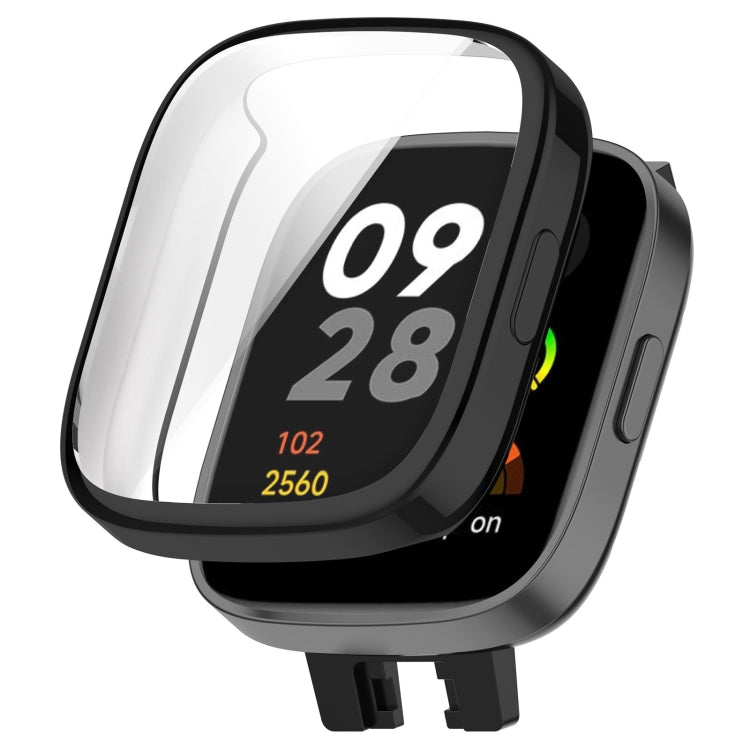 For Redmi Watch 3 Lite TPU Fully Enclosed Watch Protective Case(Black) - Smart Wear by PMC TechLife | Online Shopping South Africa | PMC TechLife