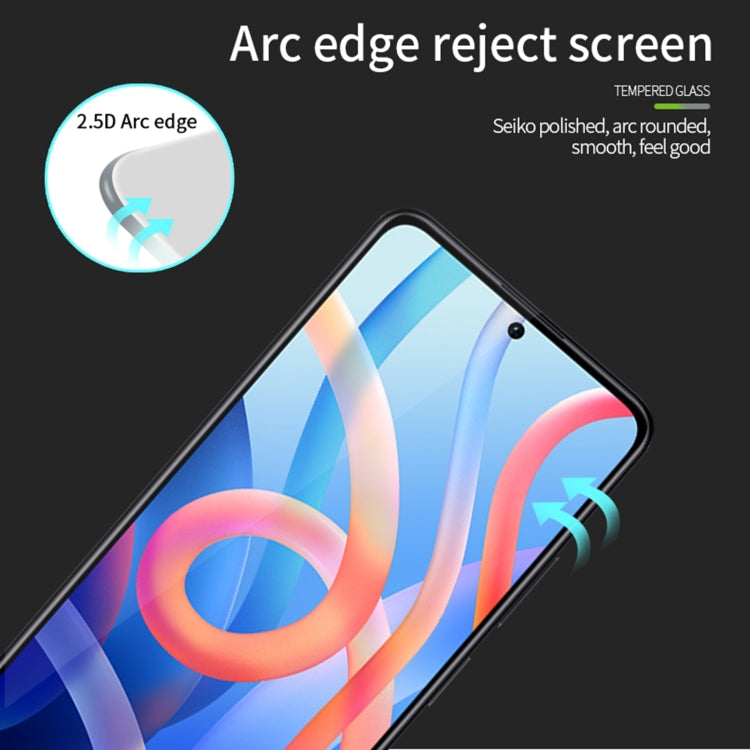 For Xiaomi Redmi Note 12S PINWUYO 9H 2.5D Full Screen Tempered Glass Film(Black) -  by PINWUYO | Online Shopping South Africa | PMC TechLife | Buy Now Pay Later Mobicred